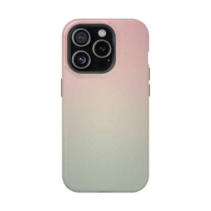 Pink to Sage Green Gradient Magnetic Impact Case