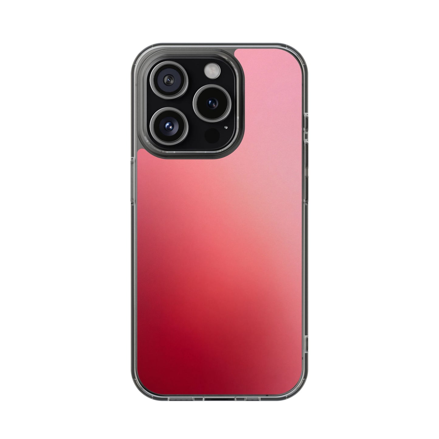 Berry Aura Clear Case - MagSafe Compatible Pink to Red Gradient Cover