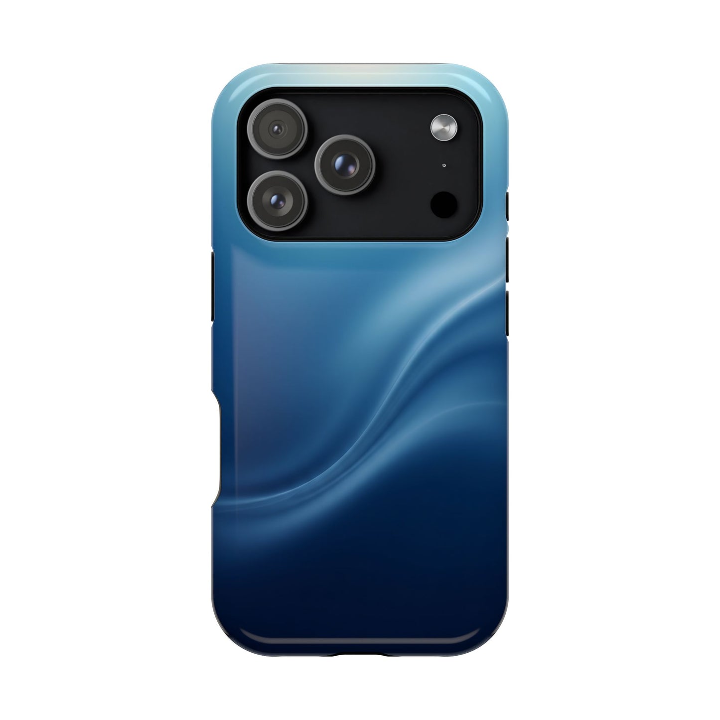Blue Wave Abstract Magnetic Impact Case