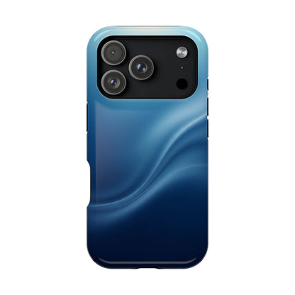 Blue Wave Abstract Magnetic Impact Case