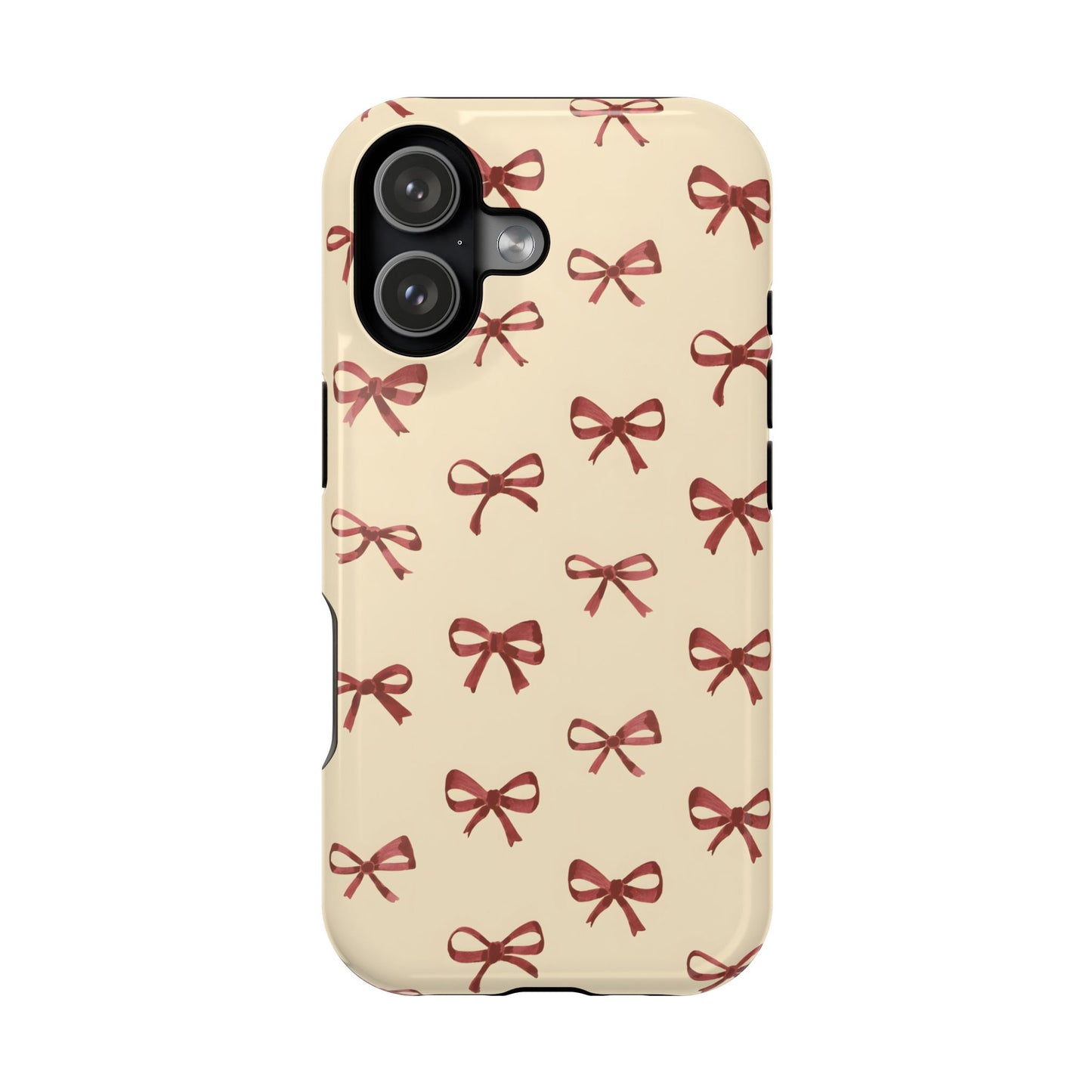 Burgundy Bows Coquette Magnetic Tough Case