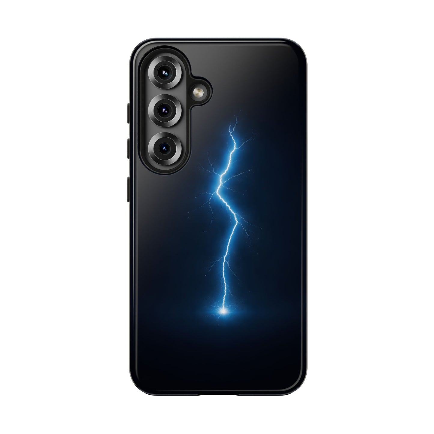 Blue Lightning Bolt Tough Case - Deep Sky Electric Cover for iPhone & Samsung
