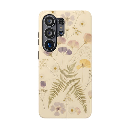 Pressed Wildflowers Vintage Herbarium Magnetic Case