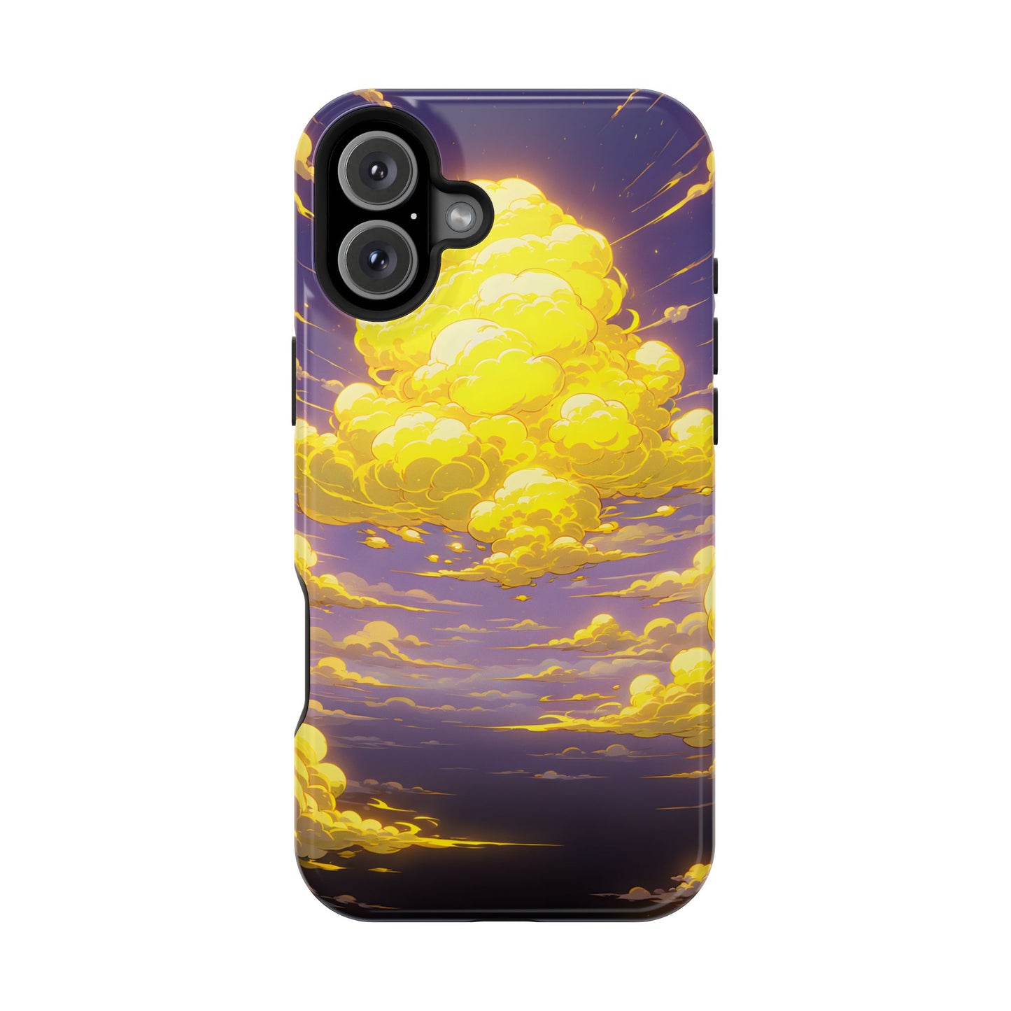 Golden Hour Anime Sky: Glowing Cloudscape MagSafe Case